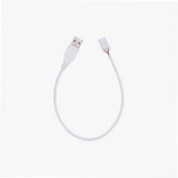 USB-A to 2 Pin 8mm Solderless Quick Connector For White LED